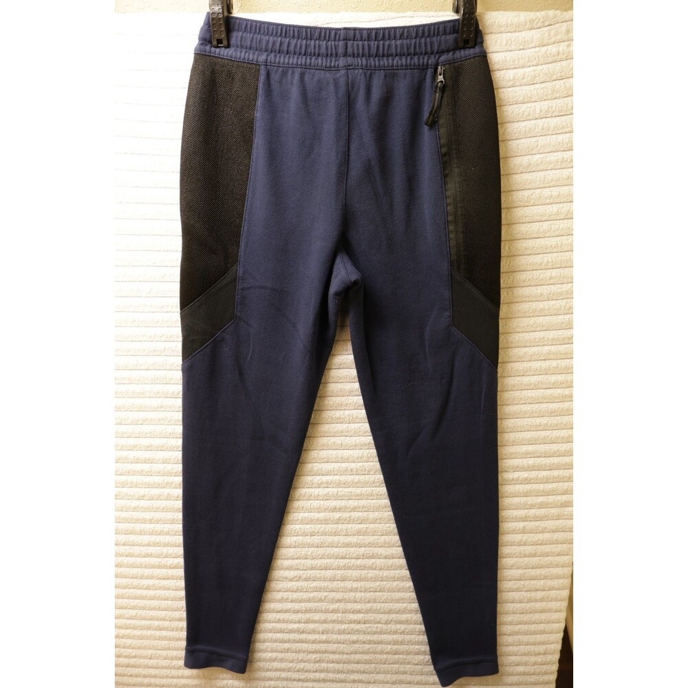Nike Dri-FIT Hybrid Fleece Track Jogger Pants Men's Size XS Blue Black Tech - Picture 2 of 11